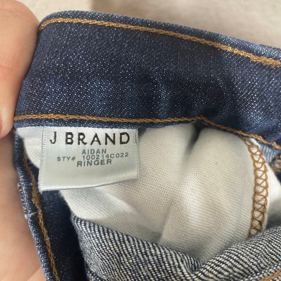 J Brand Womens Size 26 Aidan Ankle Jeans Blue 100% Cotton Mid Rise Pockets - Picture 7 of 9